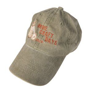 Home Craft Days 2010 Baseball Cap Olive Green Canvas Unisex, Velcro Adjust Back